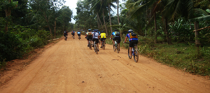 The Mekong Island on Bicycle