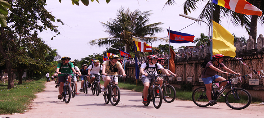 The Mekong Island on Bicycle